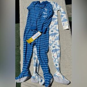 Carter’s Footies Set of 2 Shark & Whale Theme Size 3T NWT